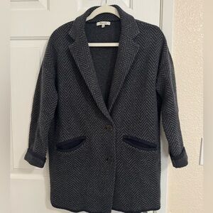 Madewell oversized herringbone sweater